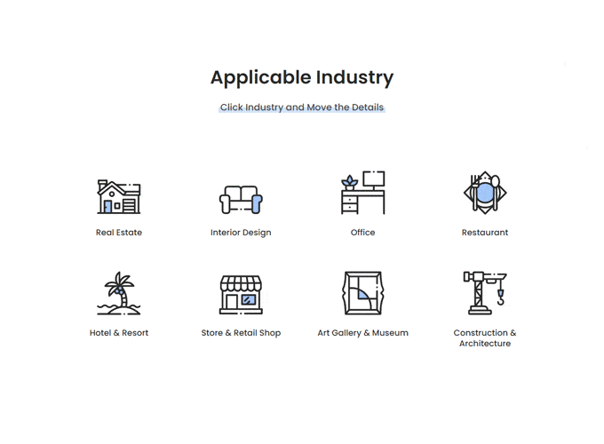 Applicable Industries in 3D Virtual Services